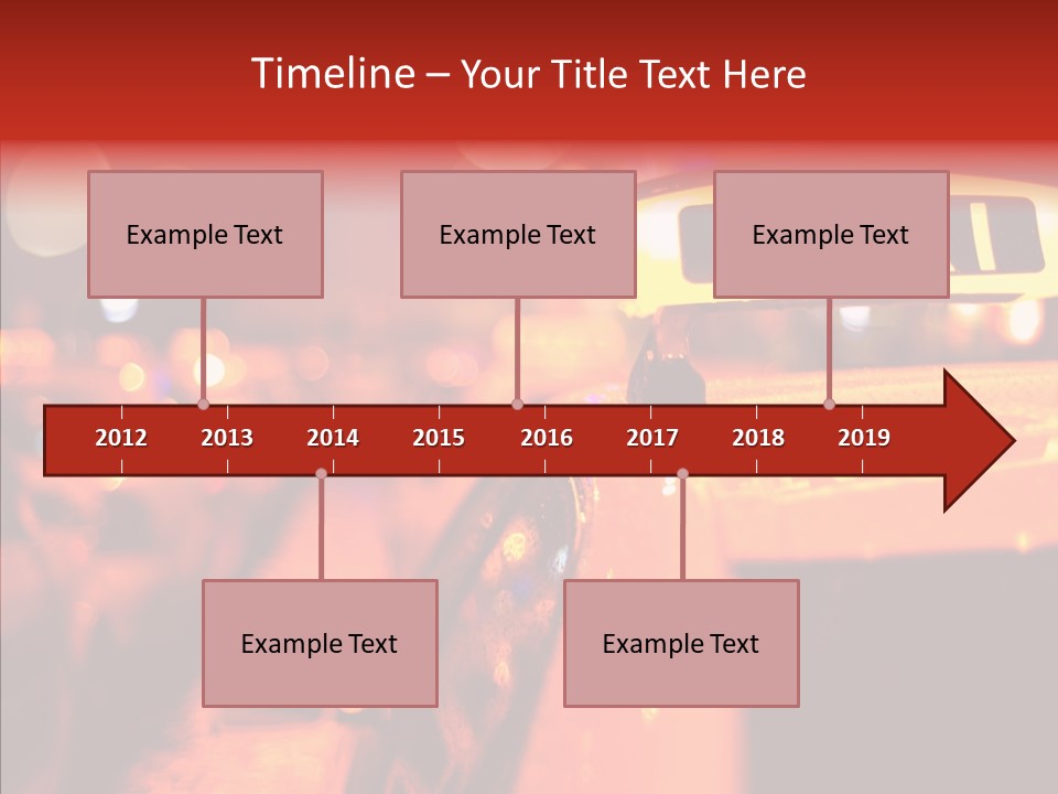Contemporary Sign Defocused PowerPoint Template
