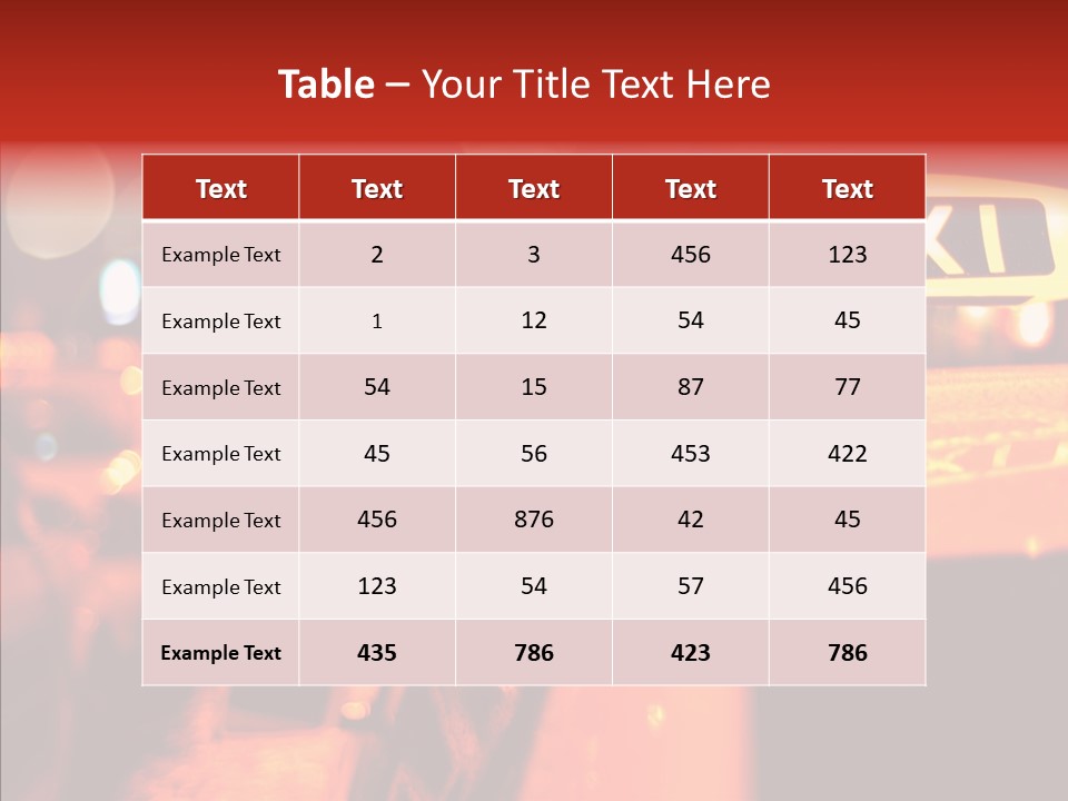 Contemporary Sign Defocused PowerPoint Template