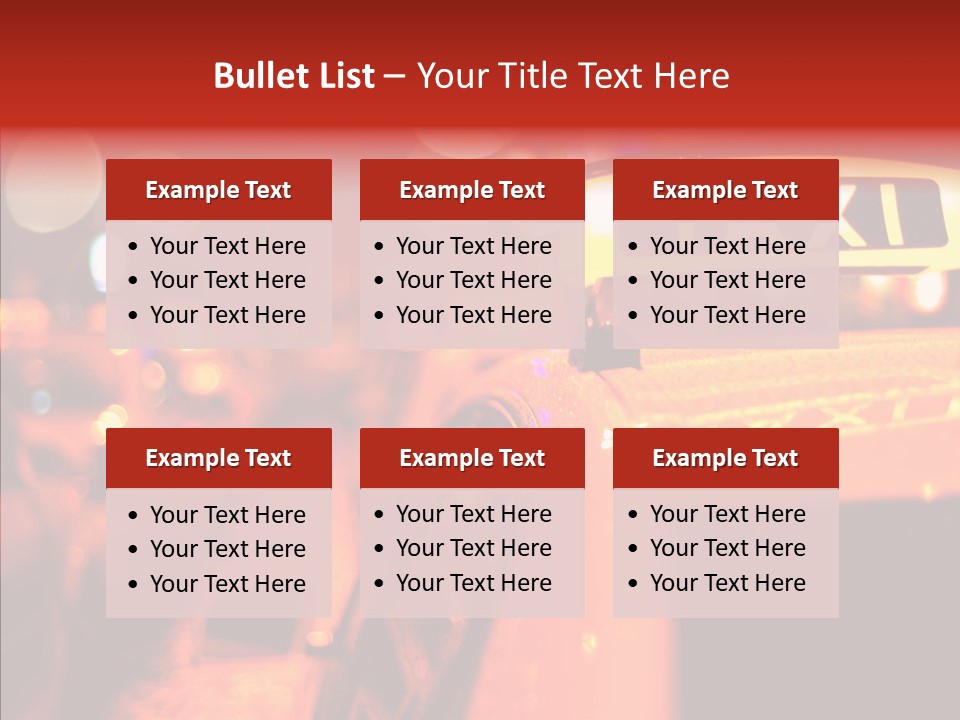 Contemporary Sign Defocused PowerPoint Template