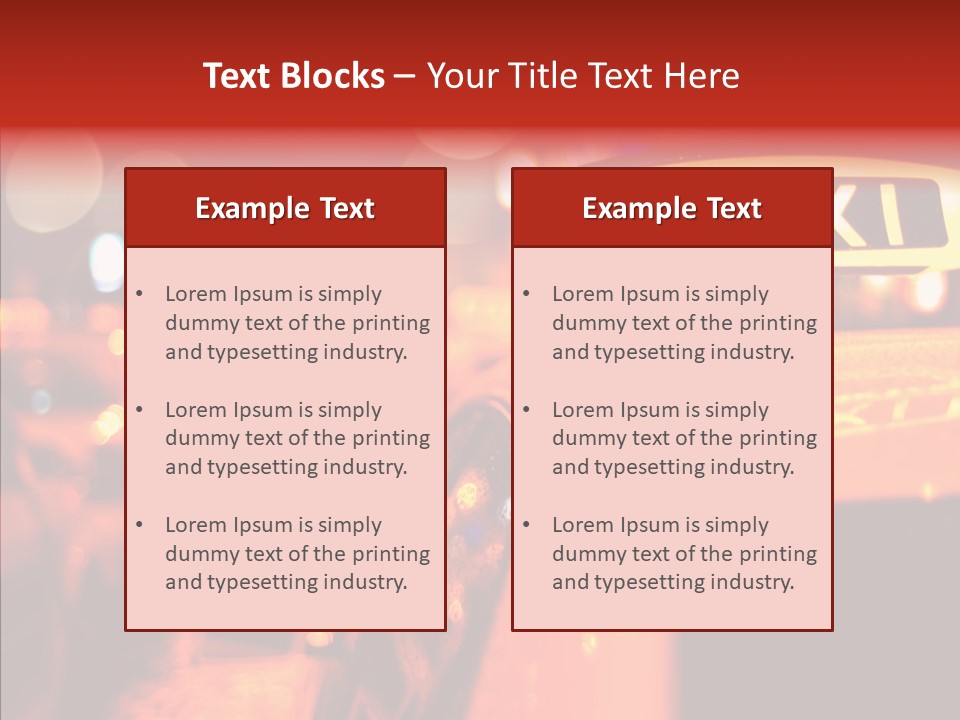 Contemporary Sign Defocused PowerPoint Template