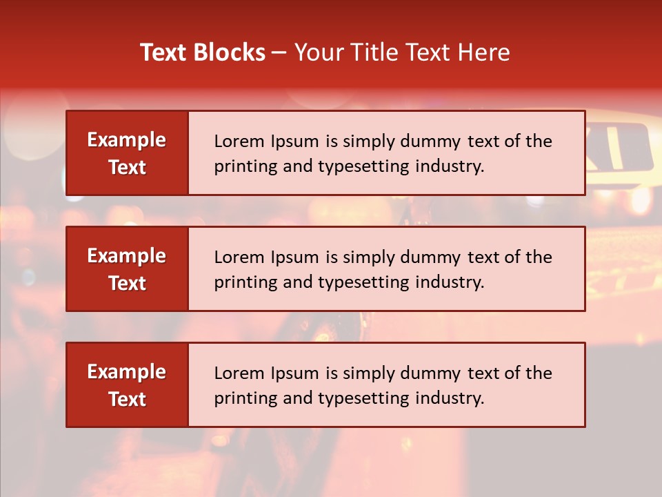 Contemporary Sign Defocused PowerPoint Template