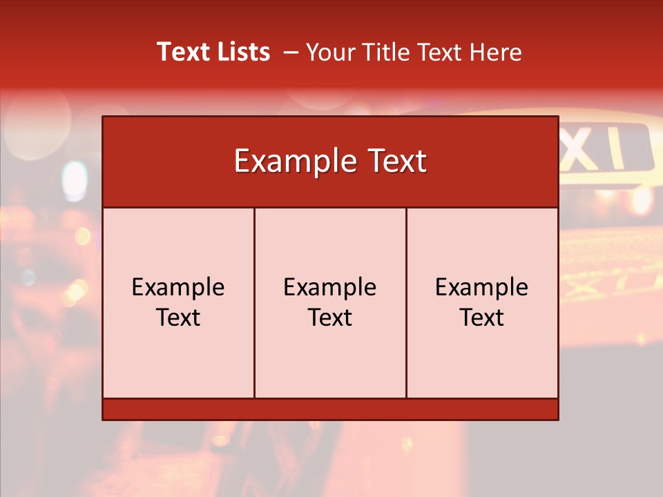 Contemporary Sign Defocused PowerPoint Template