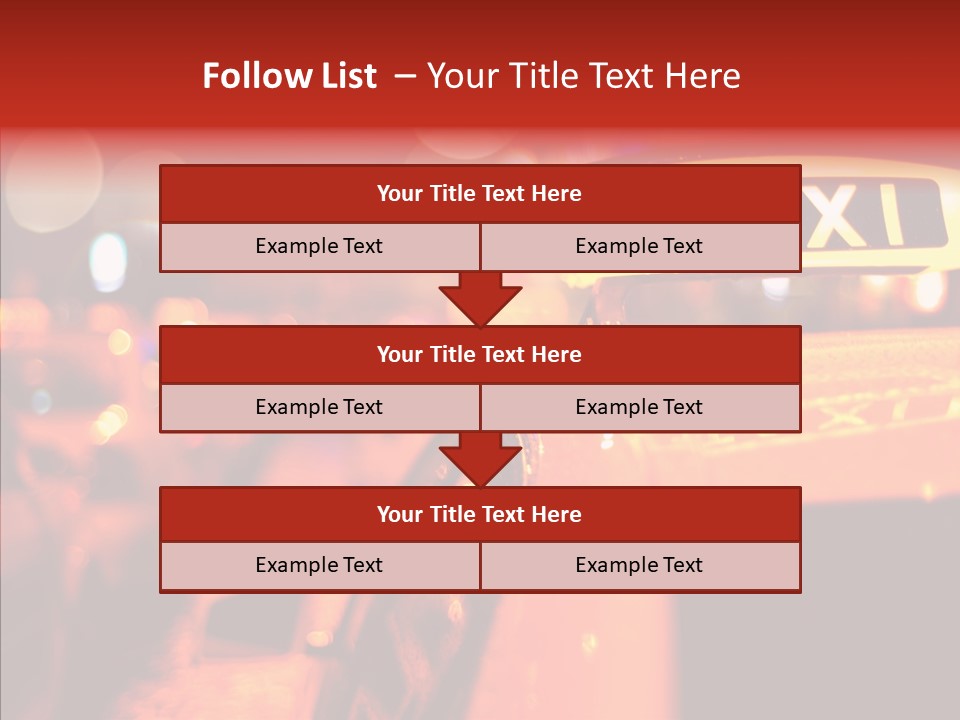 Contemporary Sign Defocused PowerPoint Template