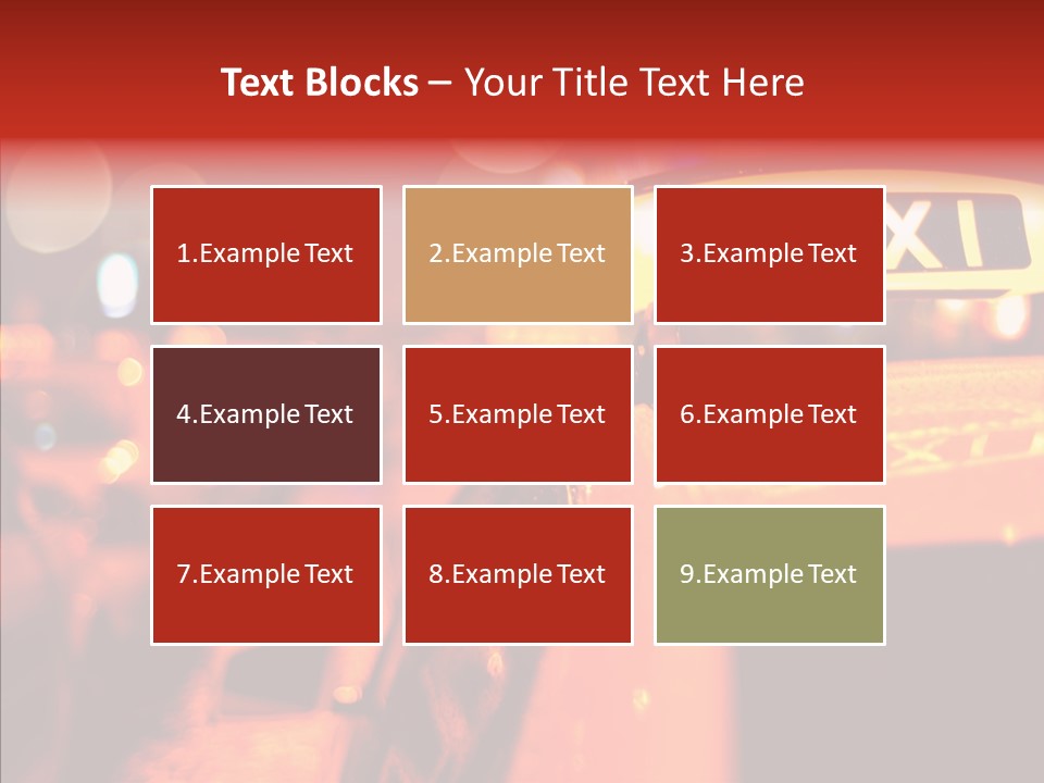 Contemporary Sign Defocused PowerPoint Template