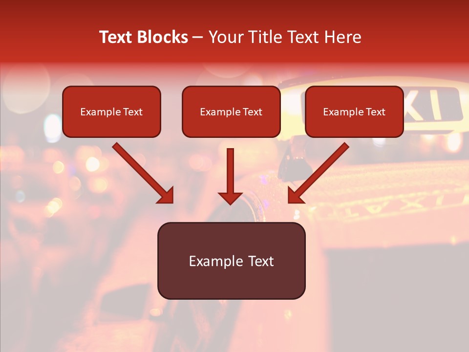 Contemporary Sign Defocused PowerPoint Template