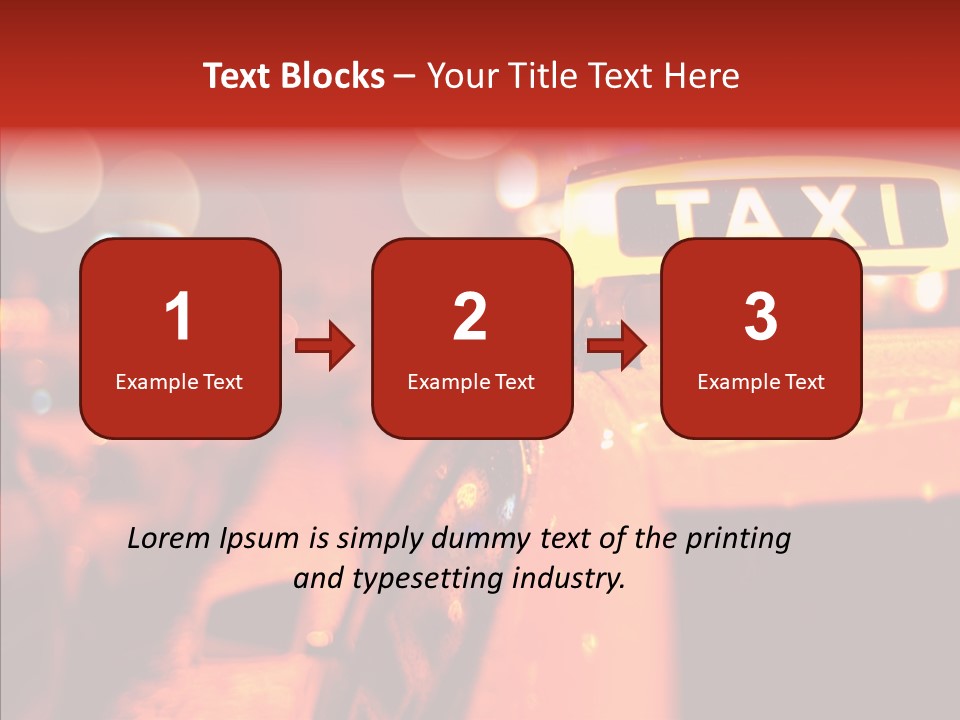 Contemporary Sign Defocused PowerPoint Template