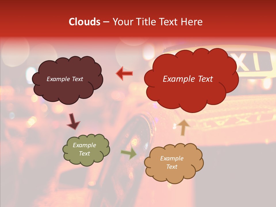 Contemporary Sign Defocused PowerPoint Template