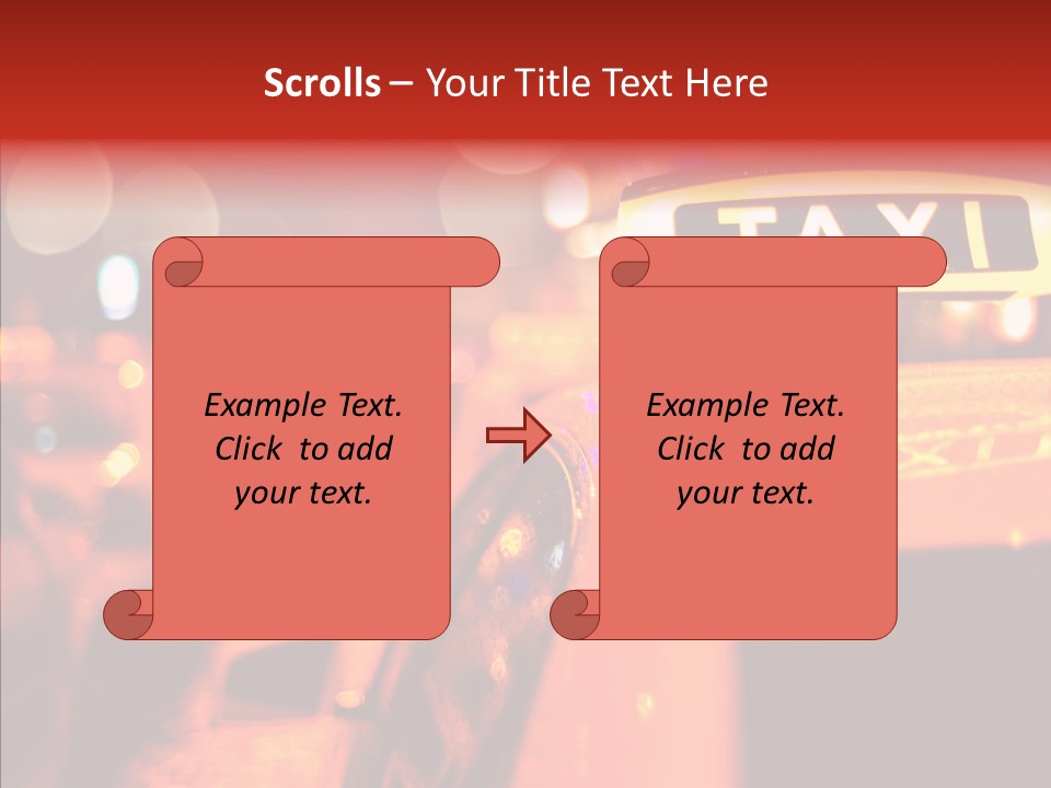 Contemporary Sign Defocused PowerPoint Template
