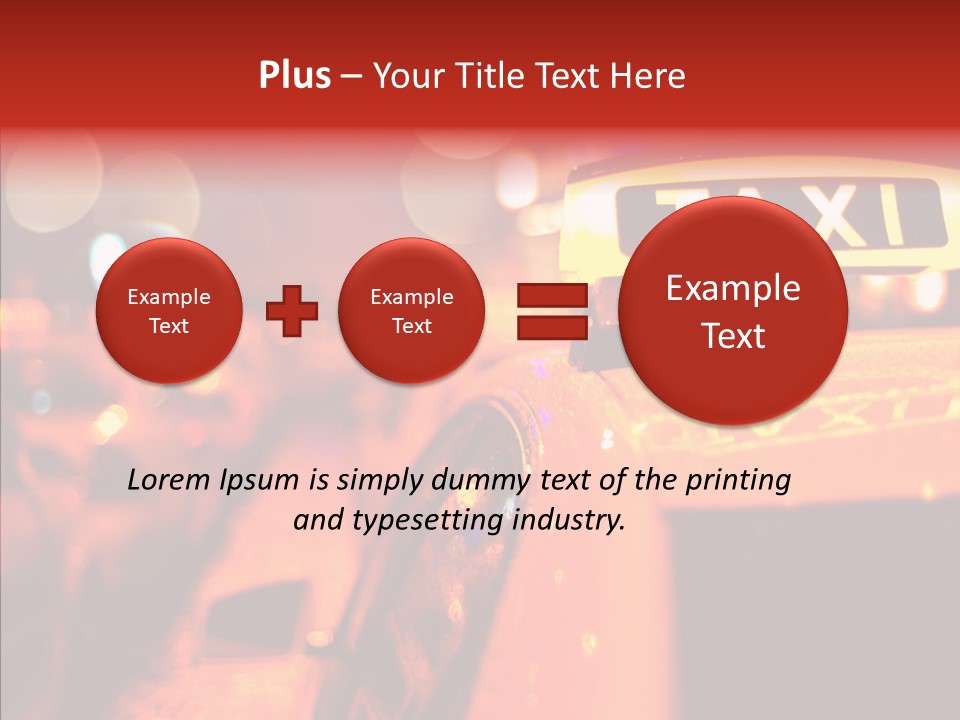 Contemporary Sign Defocused PowerPoint Template
