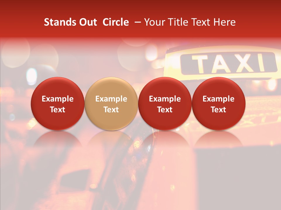 Contemporary Sign Defocused PowerPoint Template