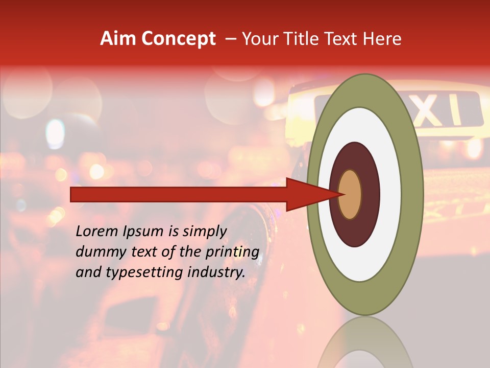 Contemporary Sign Defocused PowerPoint Template