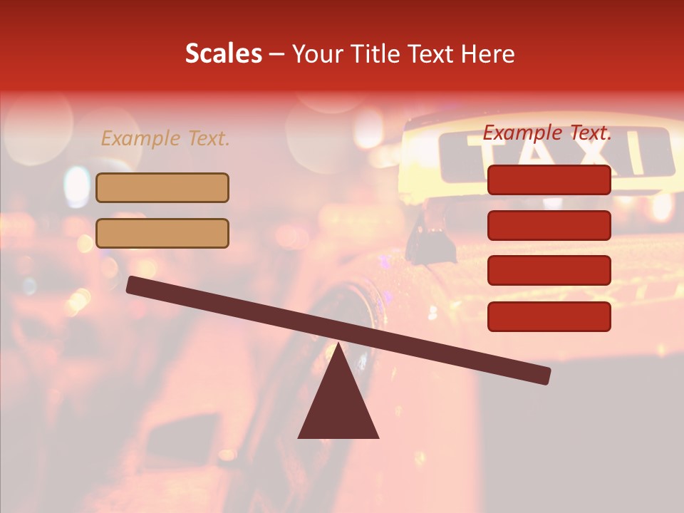 Contemporary Sign Defocused PowerPoint Template