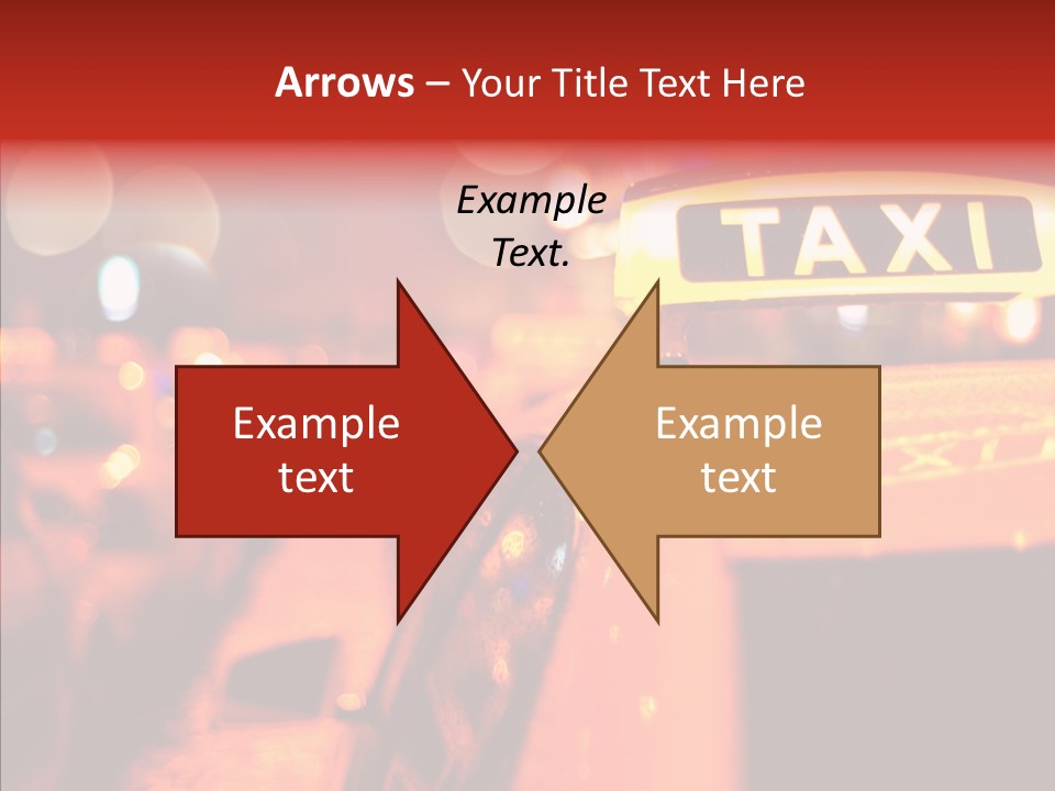 Contemporary Sign Defocused PowerPoint Template