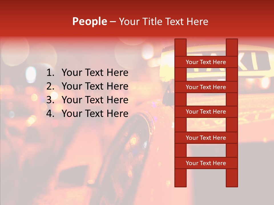 Contemporary Sign Defocused PowerPoint Template