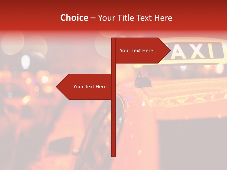 Contemporary Sign Defocused PowerPoint Template