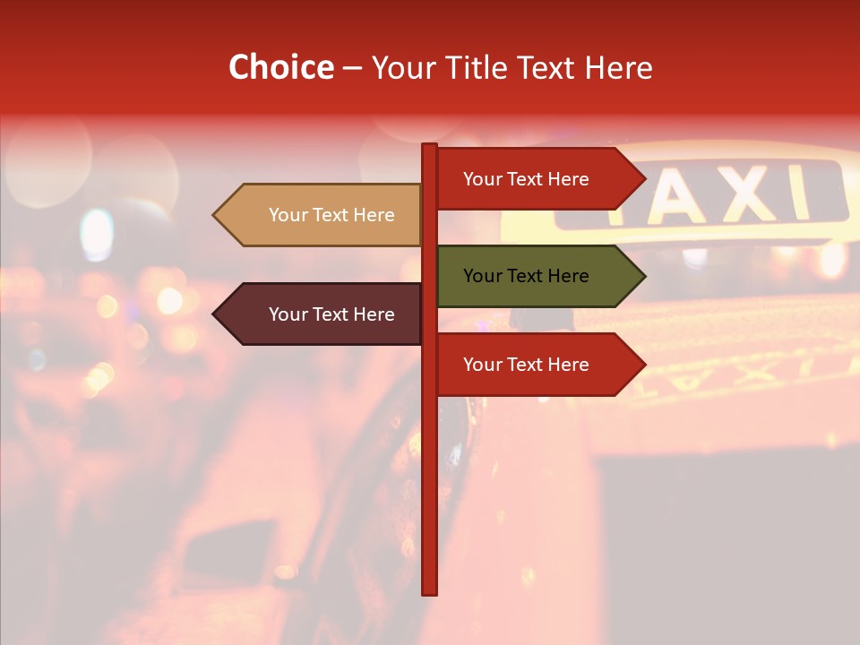 Contemporary Sign Defocused PowerPoint Template