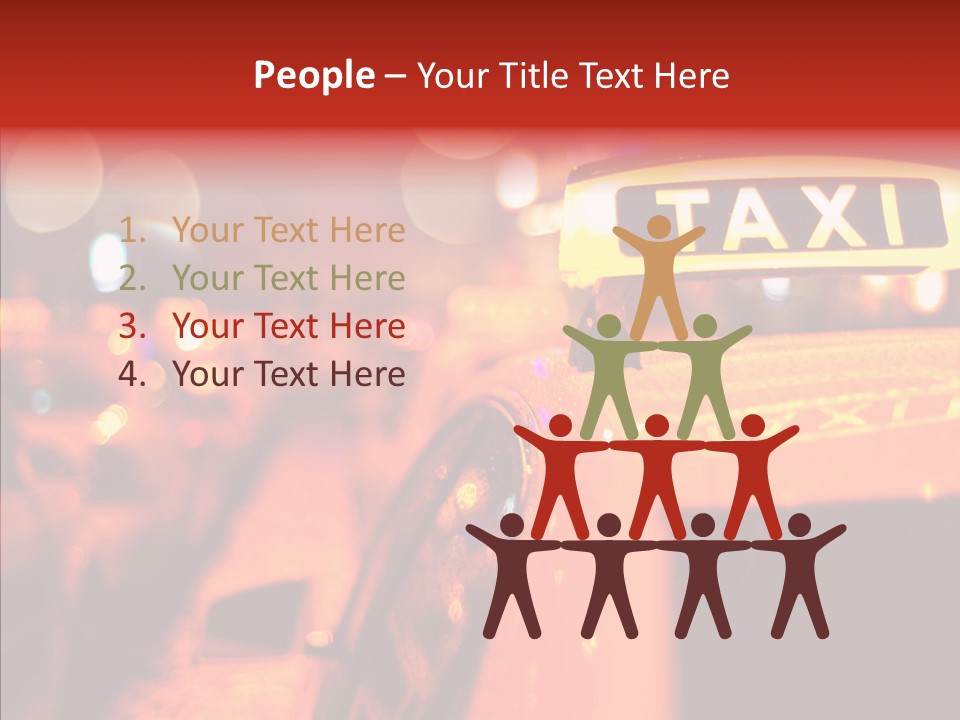 Contemporary Sign Defocused PowerPoint Template