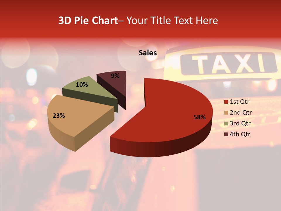 Contemporary Sign Defocused PowerPoint Template