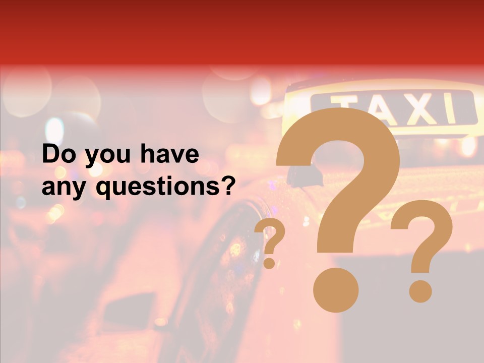 Contemporary Sign Defocused PowerPoint Template