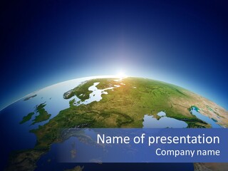 France Graphic Sea PowerPoint Template