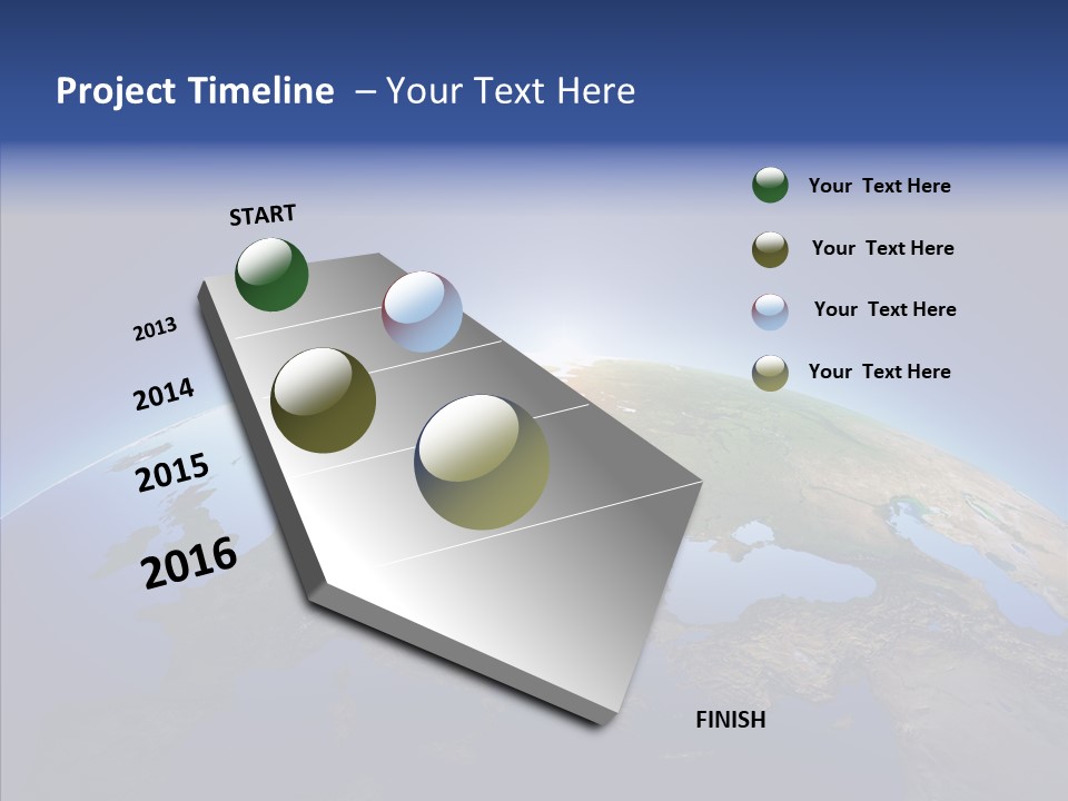 France Graphic Sea PowerPoint Template