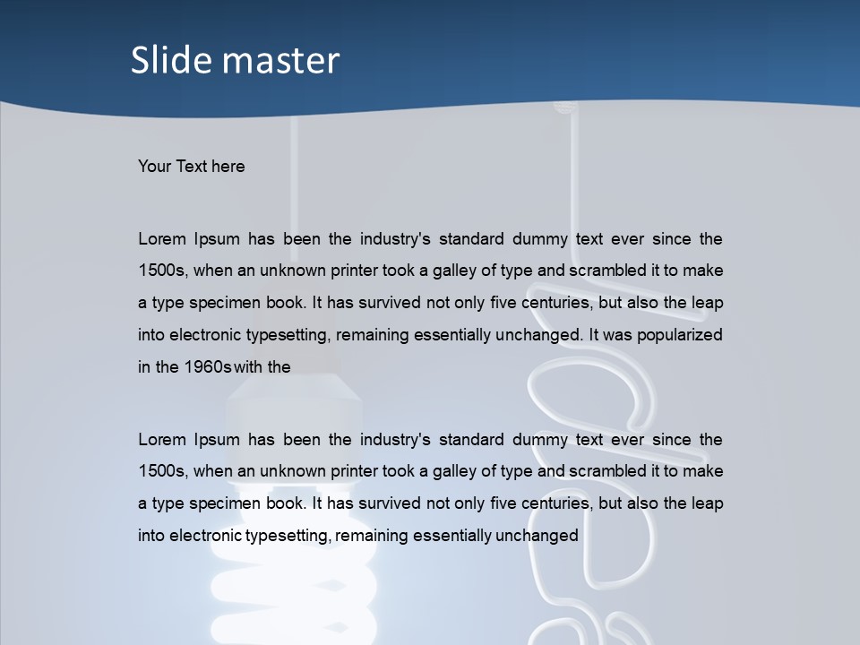 Shiny Blue Energy PowerPoint Template