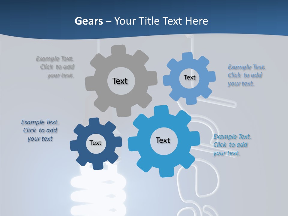 Shiny Blue Energy PowerPoint Template