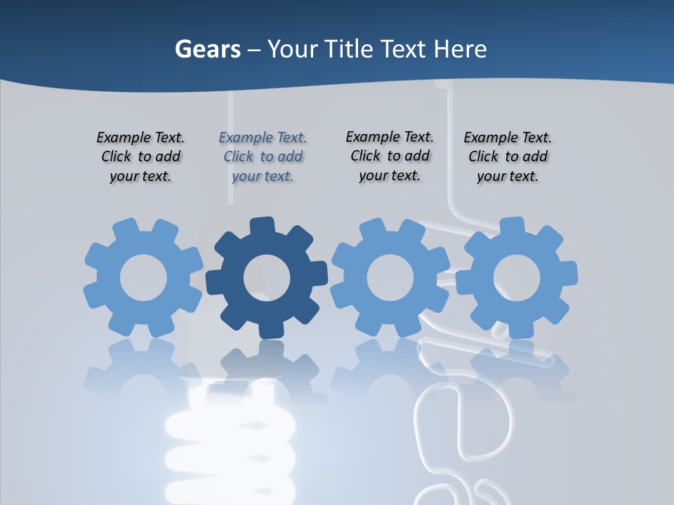 Shiny Blue Energy PowerPoint Template