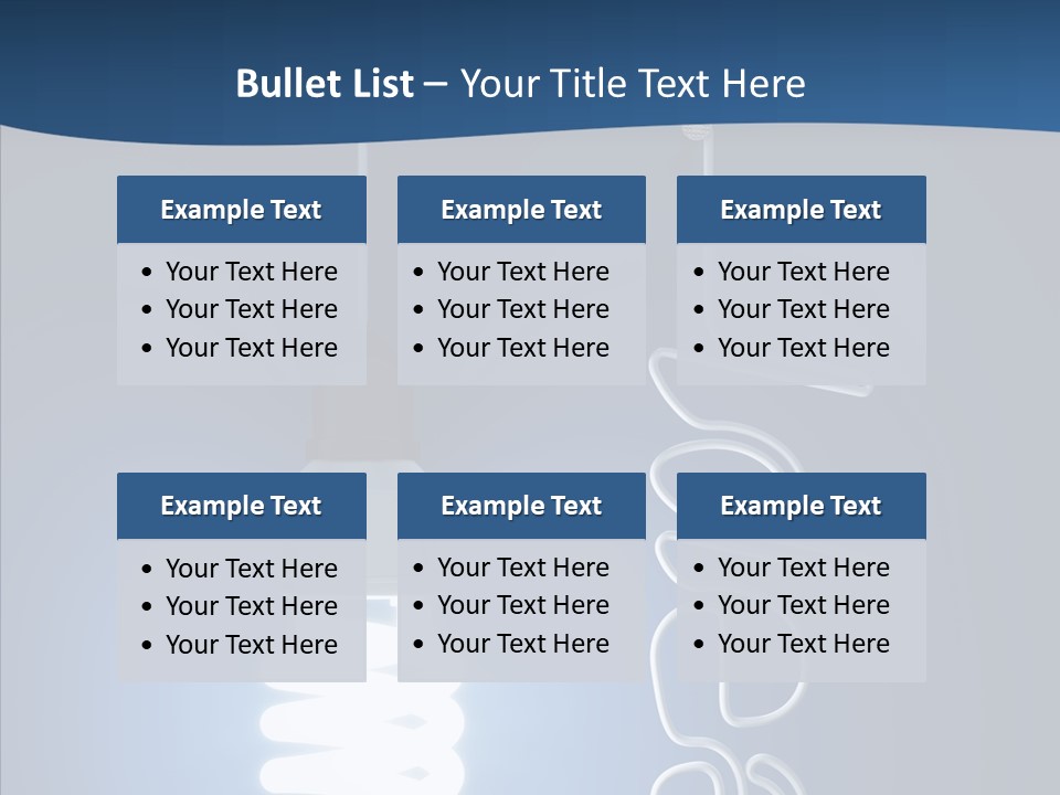 Shiny Blue Energy PowerPoint Template
