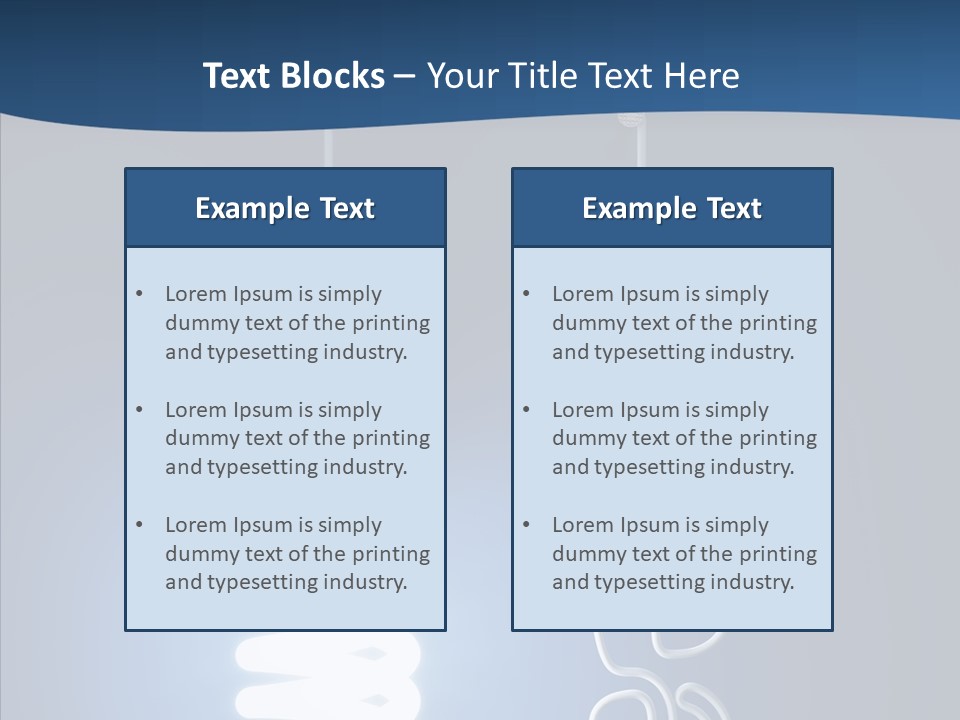 Shiny Blue Energy PowerPoint Template