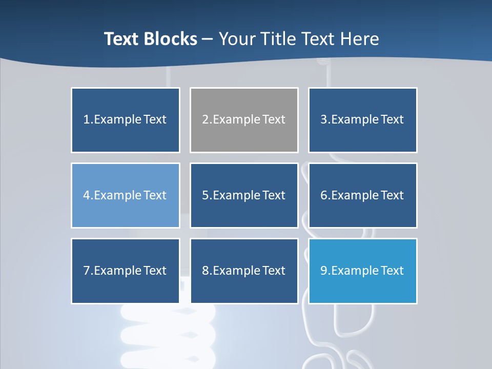 Shiny Blue Energy PowerPoint Template