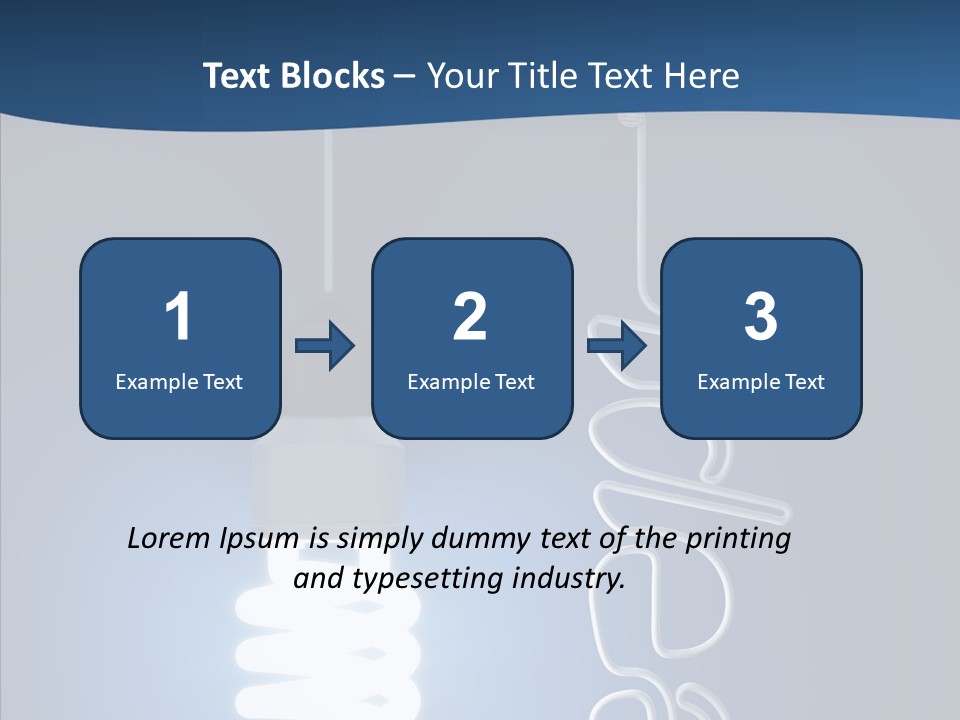 Shiny Blue Energy PowerPoint Template