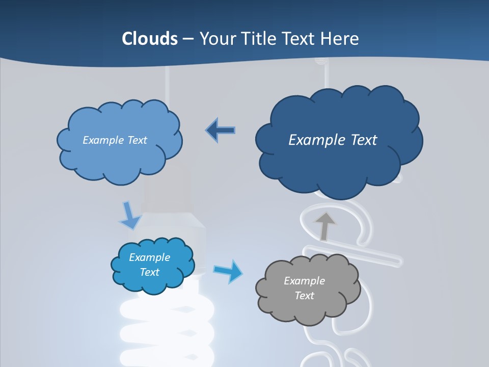 Shiny Blue Energy PowerPoint Template
