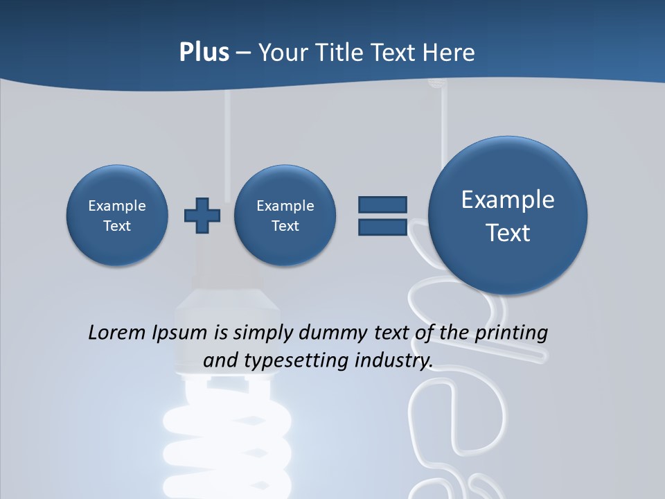 Shiny Blue Energy PowerPoint Template