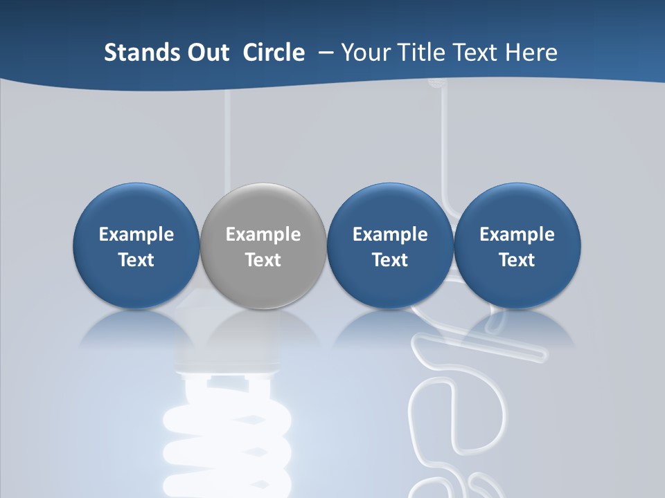 Shiny Blue Energy PowerPoint Template