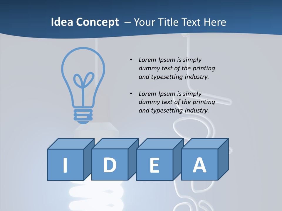 Shiny Blue Energy PowerPoint Template