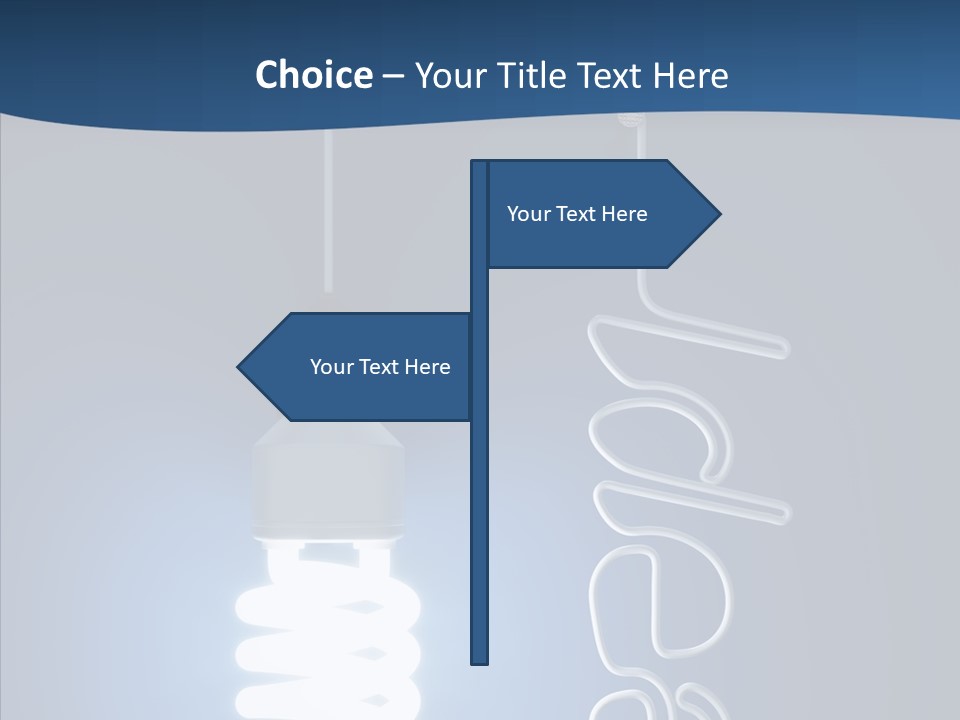Shiny Blue Energy PowerPoint Template