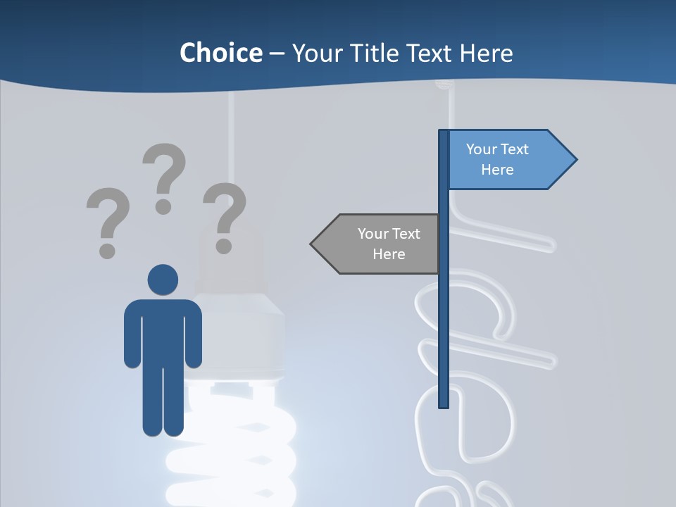 Shiny Blue Energy PowerPoint Template