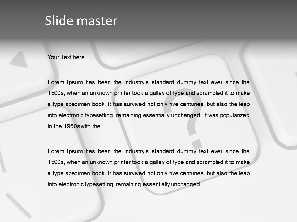 Single Information Confusion PowerPoint Template