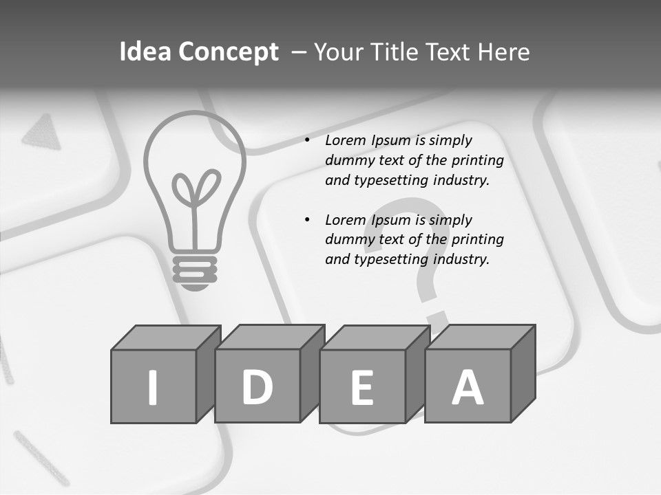 Single Information Confusion PowerPoint Template