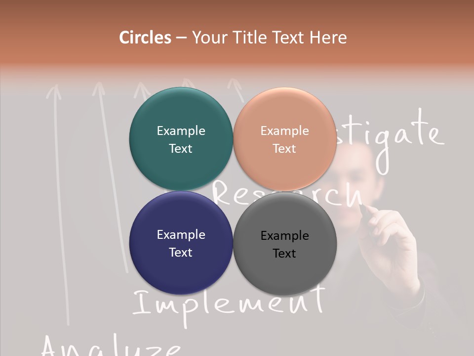 Businessman Finger Implement PowerPoint Template