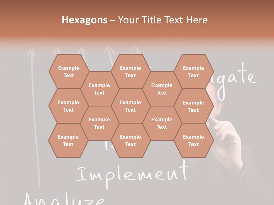 Businessman Finger Implement PowerPoint Template