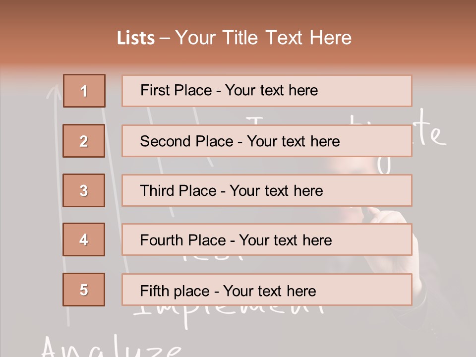Businessman Finger Implement PowerPoint Template