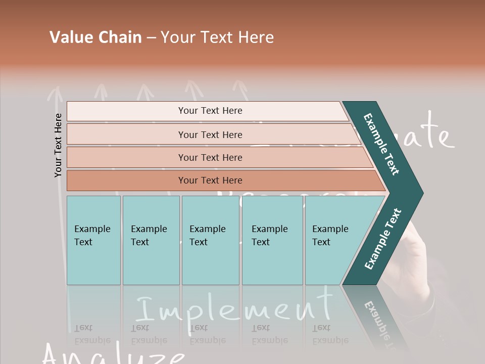 Businessman Finger Implement PowerPoint Template