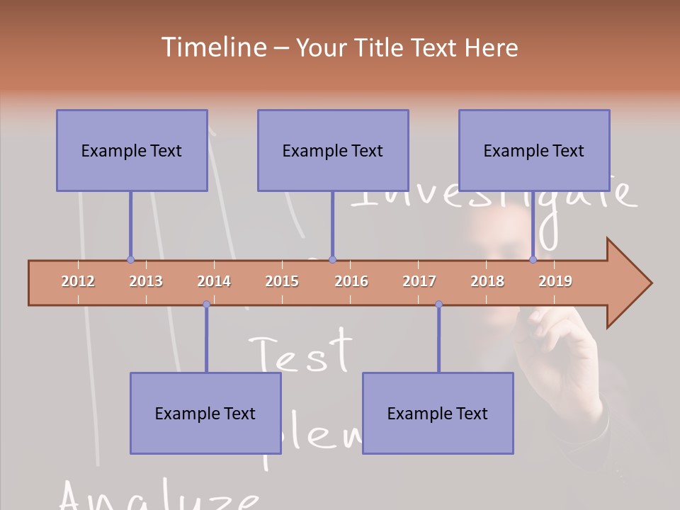 Businessman Finger Implement PowerPoint Template