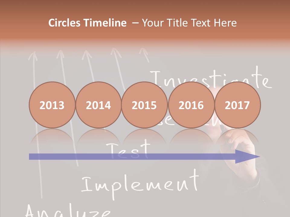 Businessman Finger Implement PowerPoint Template