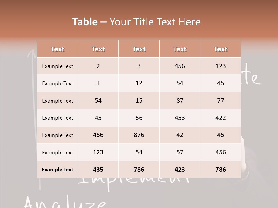 Businessman Finger Implement PowerPoint Template