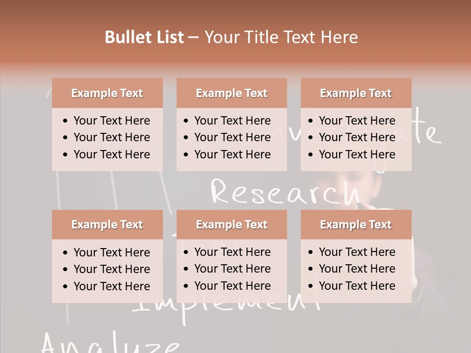 Businessman Finger Implement PowerPoint Template