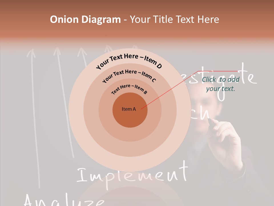 Businessman Finger Implement PowerPoint Template