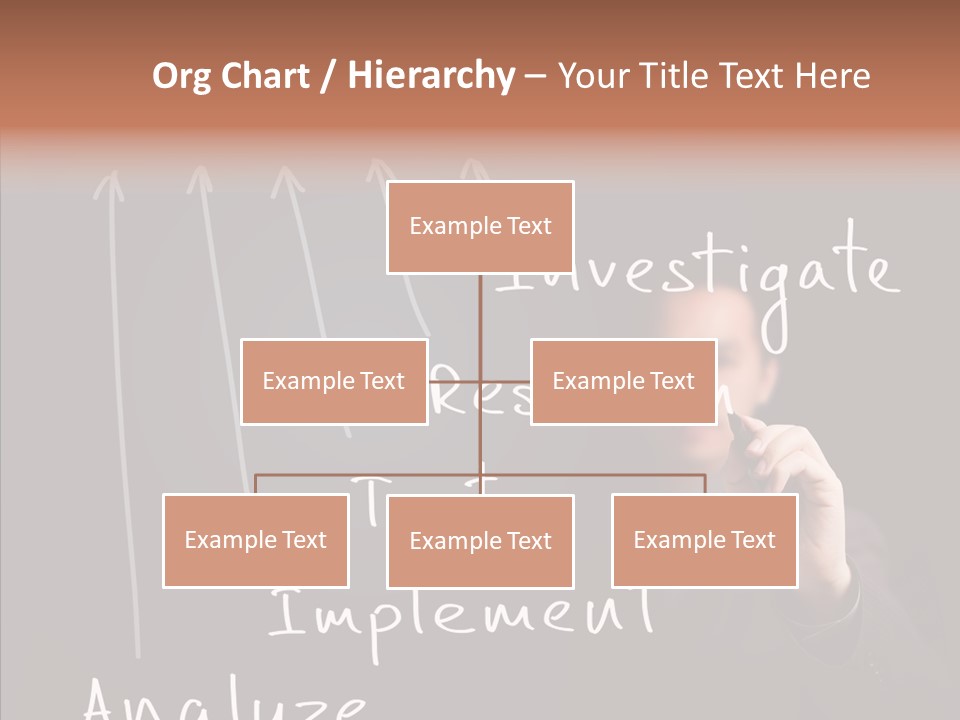 Businessman Finger Implement PowerPoint Template